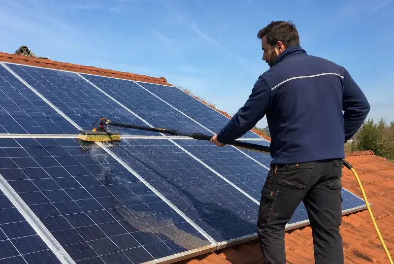 Nettoyage et entretien de panneaux solaires à Salomé