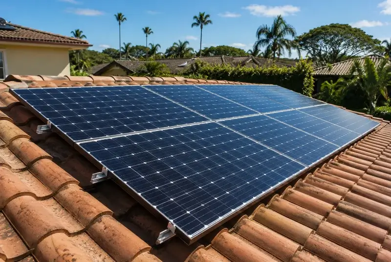 Installation de panneaux solaires à Salomé